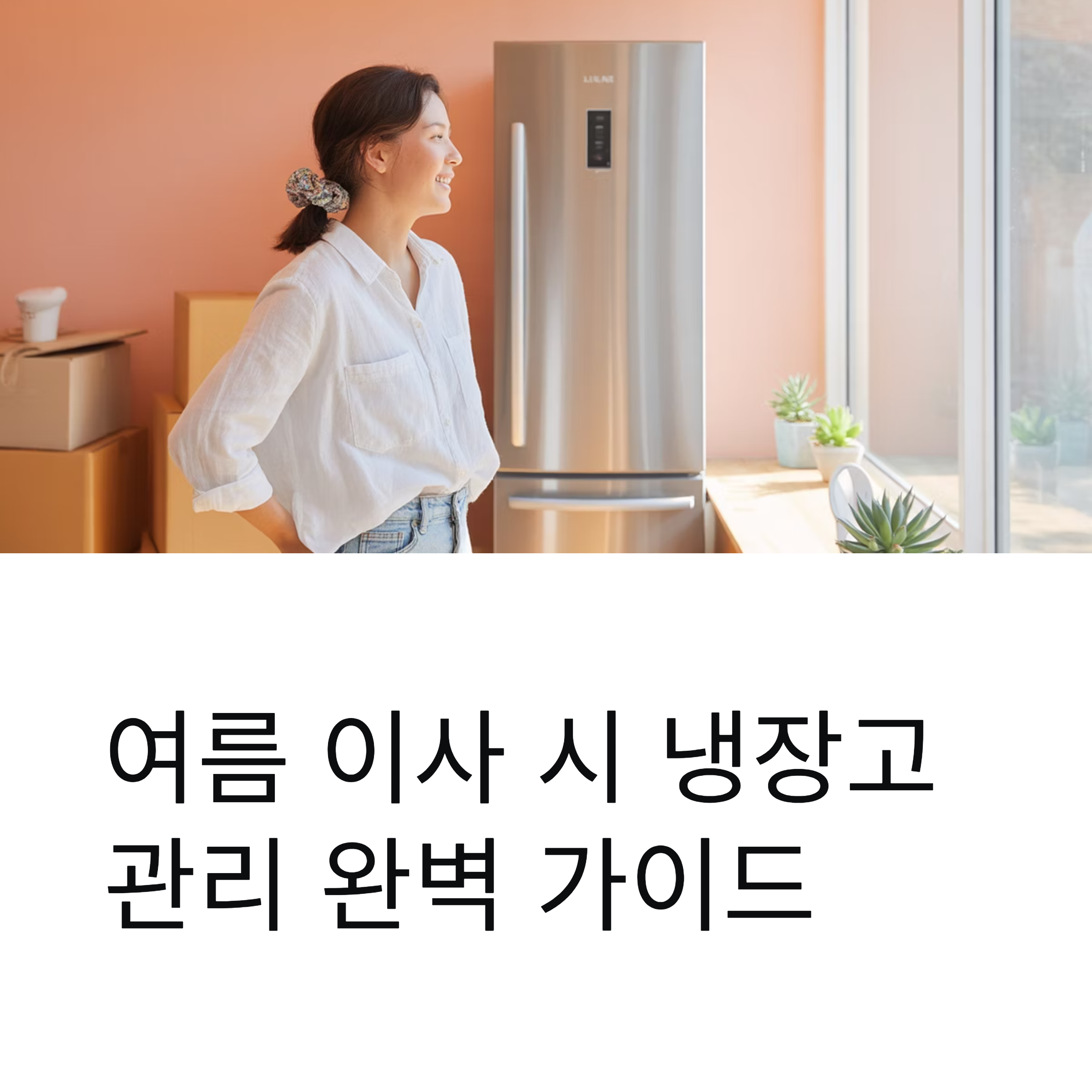 이사 시 냉장고 정리 대표이미지