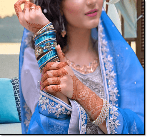헤나 문신한 신부