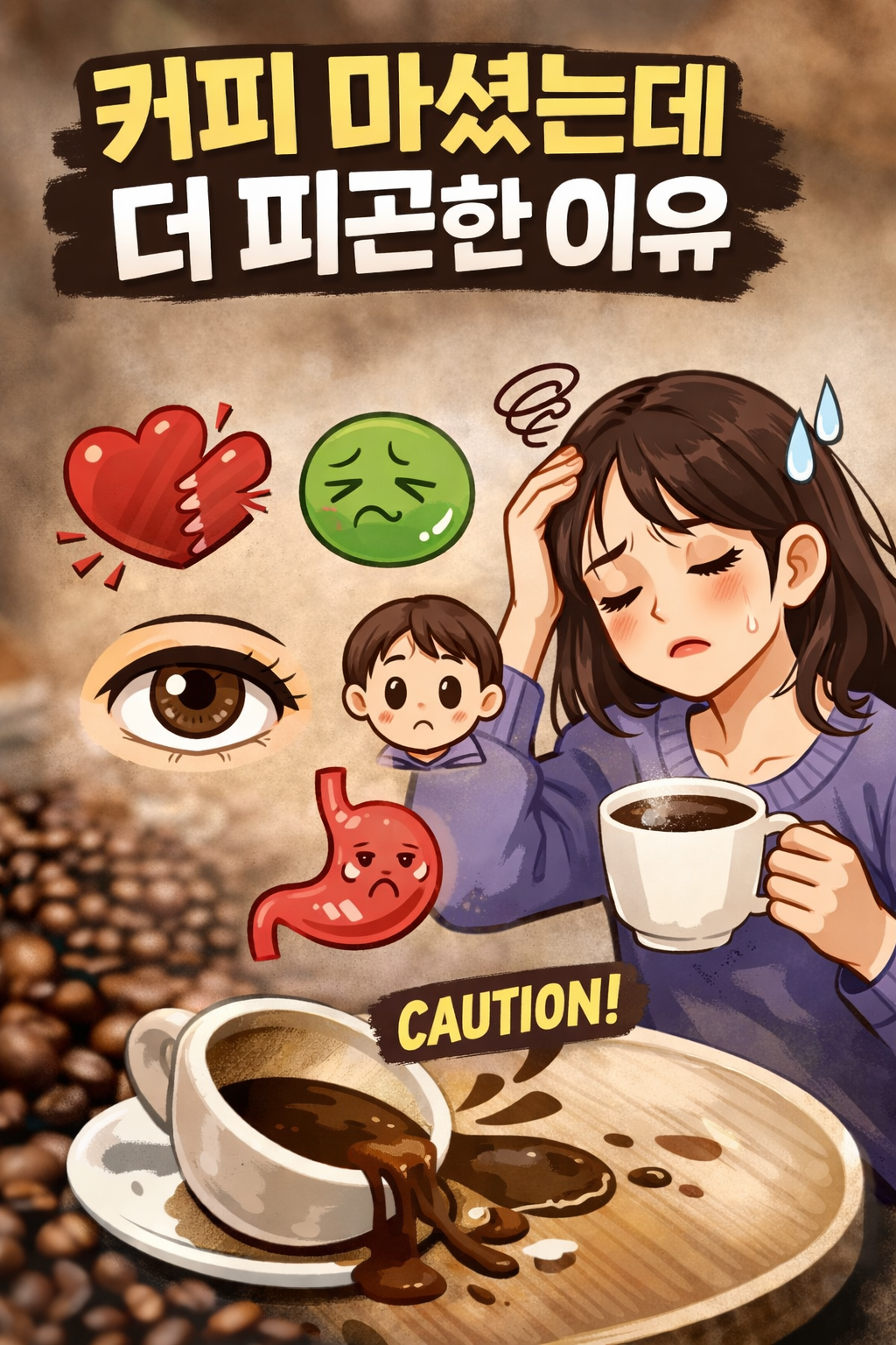 커피 마셨는데 더 피곤한 이유: 커피가 안 맞는 사람 5신호