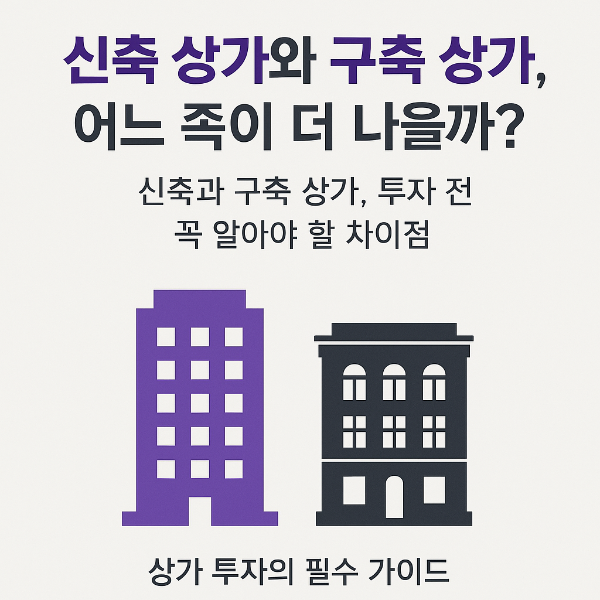 신축 상가 구축 상가 썸네일 이미지입니다.