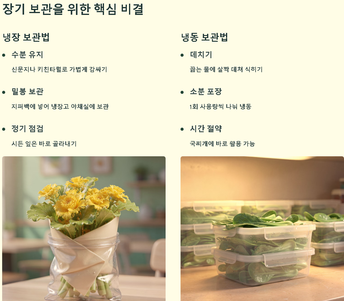 청갓 홍갓 차이 특징비교