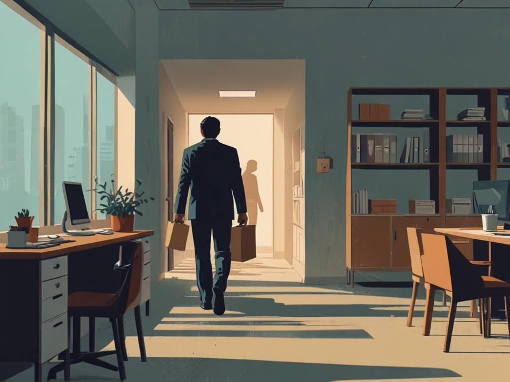 퇴사하는 사람 사진