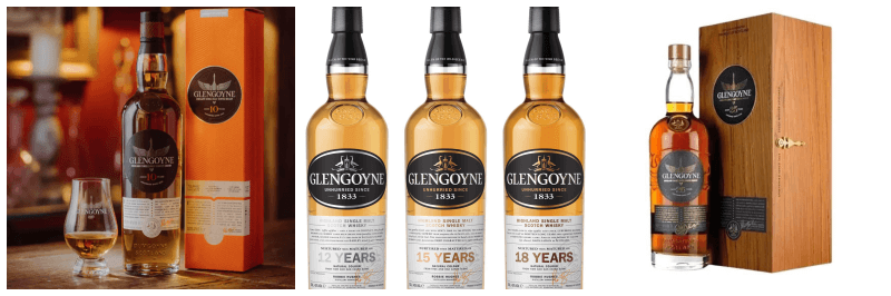 글렌고인 10년, 12년, 18년, 25년 사진