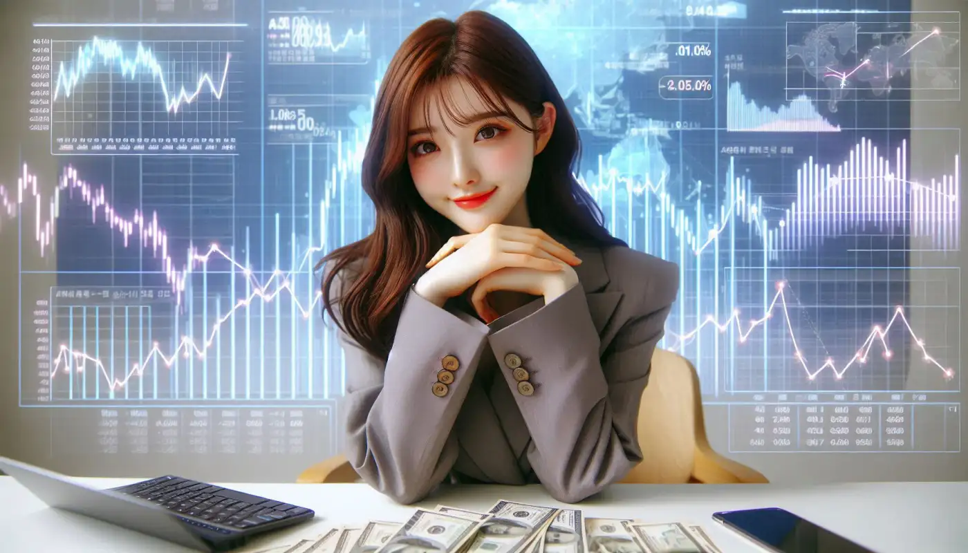주식-잘하는법으로-자산관리하는-여성의-모습