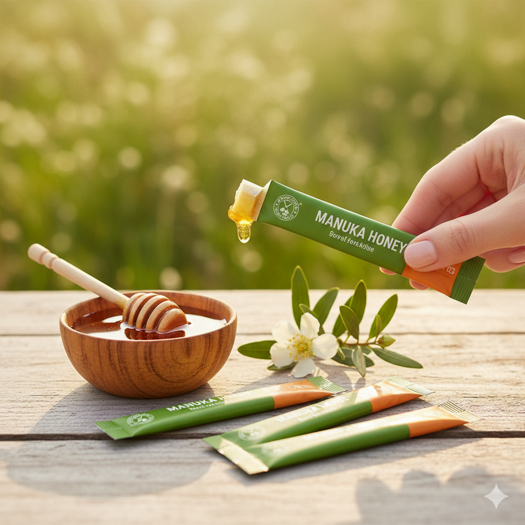 쉽게 사용할수 있는 마누카우 꿀