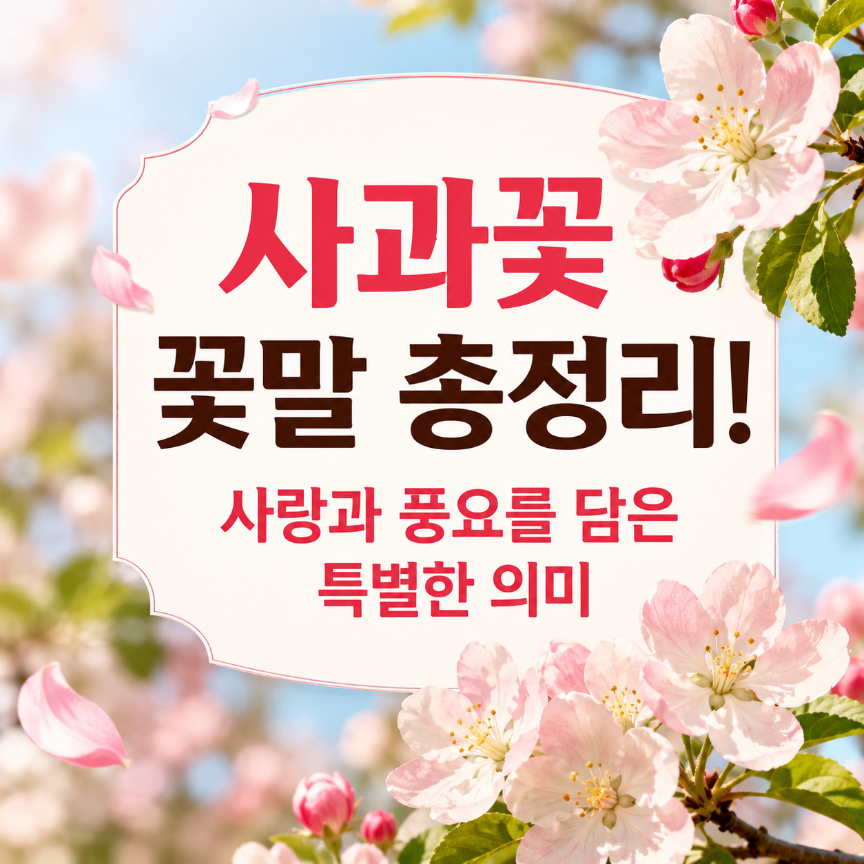 사과꽃 꽃말