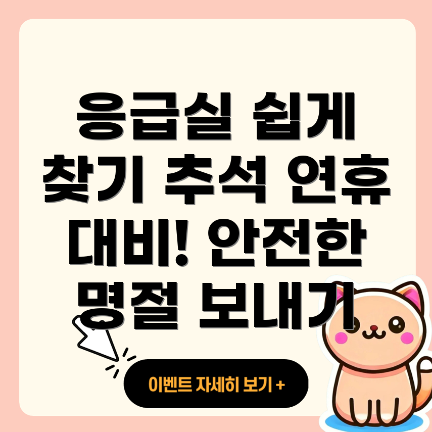 응급실 조회 방법