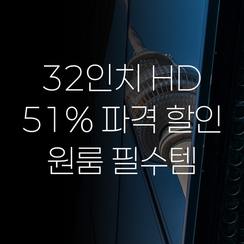 티브이지 32인치 HD TV, 51%