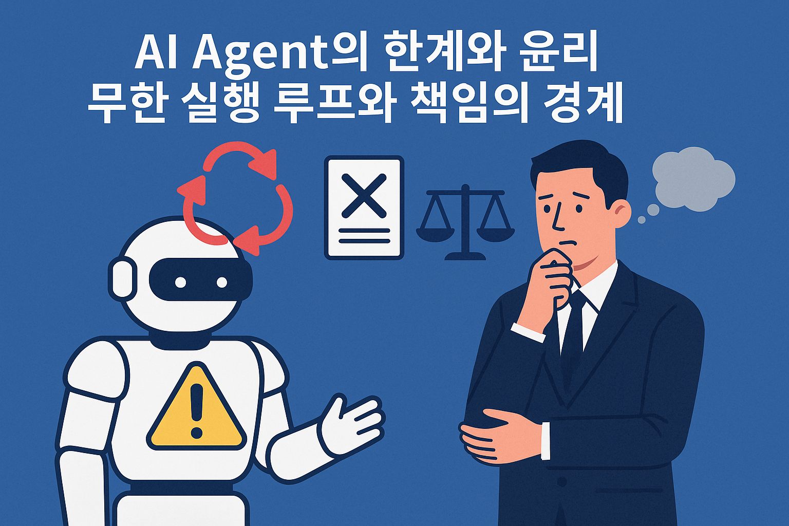 AI Agent의 한계와 윤리 관련 이미지