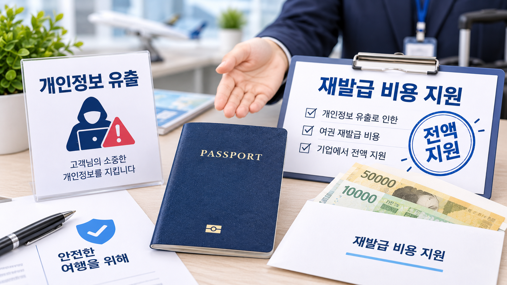 기업 과실에 따른 재발급 비용 지원 사례