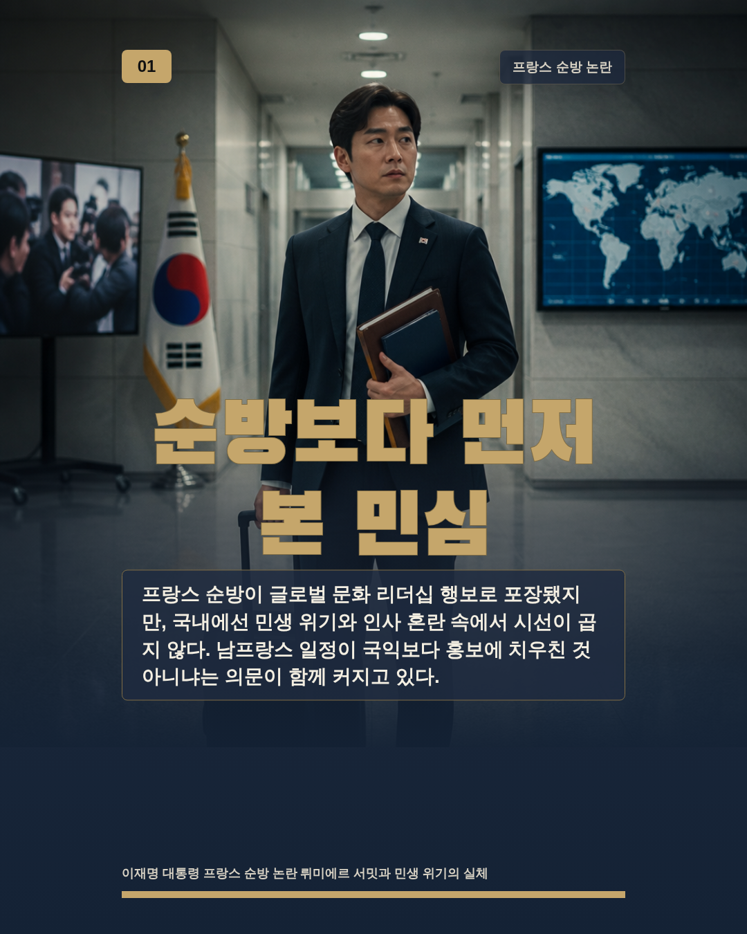 순방보다 먼저 본 민심