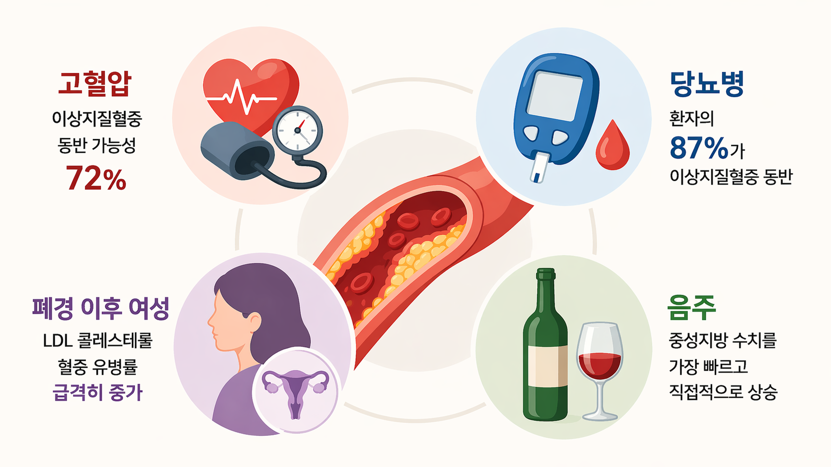 이상지질혈증 관리(LDL 콜레스테롤, 중성지방, 스타틴)