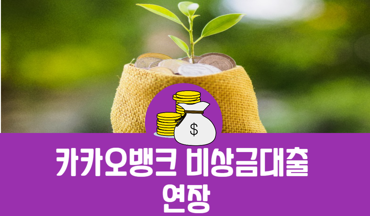 카카오뱅크 비상금대출 연장