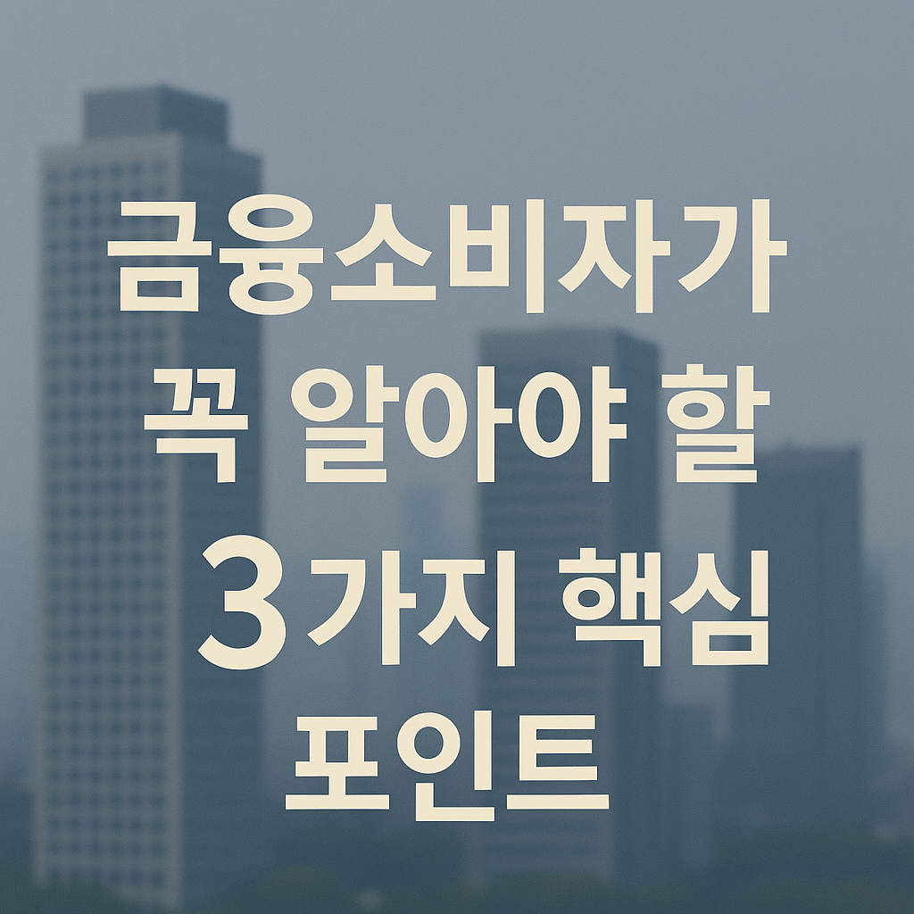 금융 소비자가 꼭 알아야 할 변화
