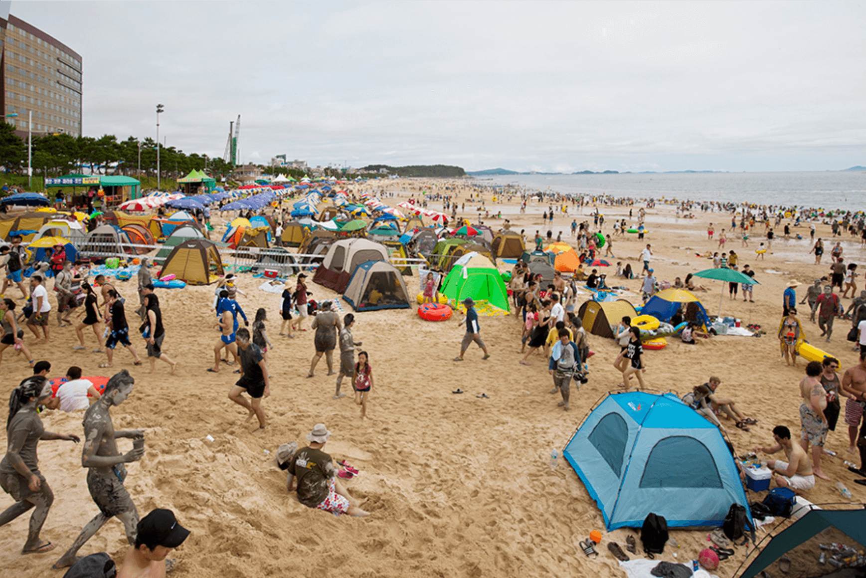 백사장은 얕은 수심과 완만한 경사1