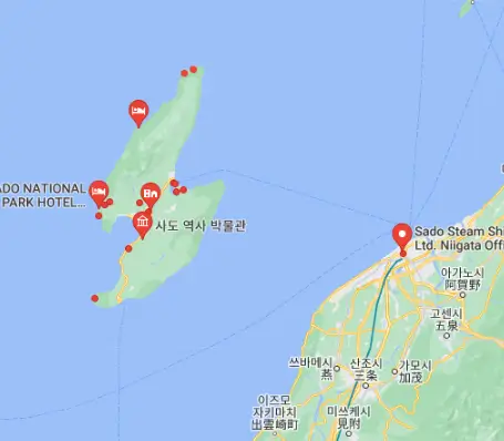 사도광산 위치