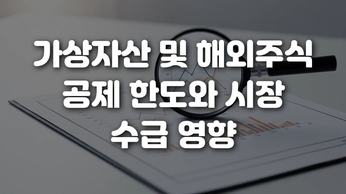 가상자산 및 해외주식 공제 한도와 시장 수급 영향