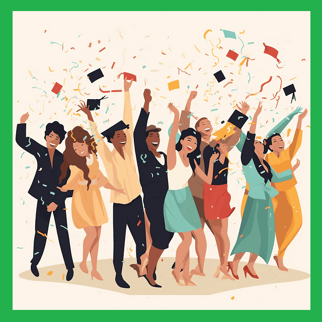 졸업식-일러스트