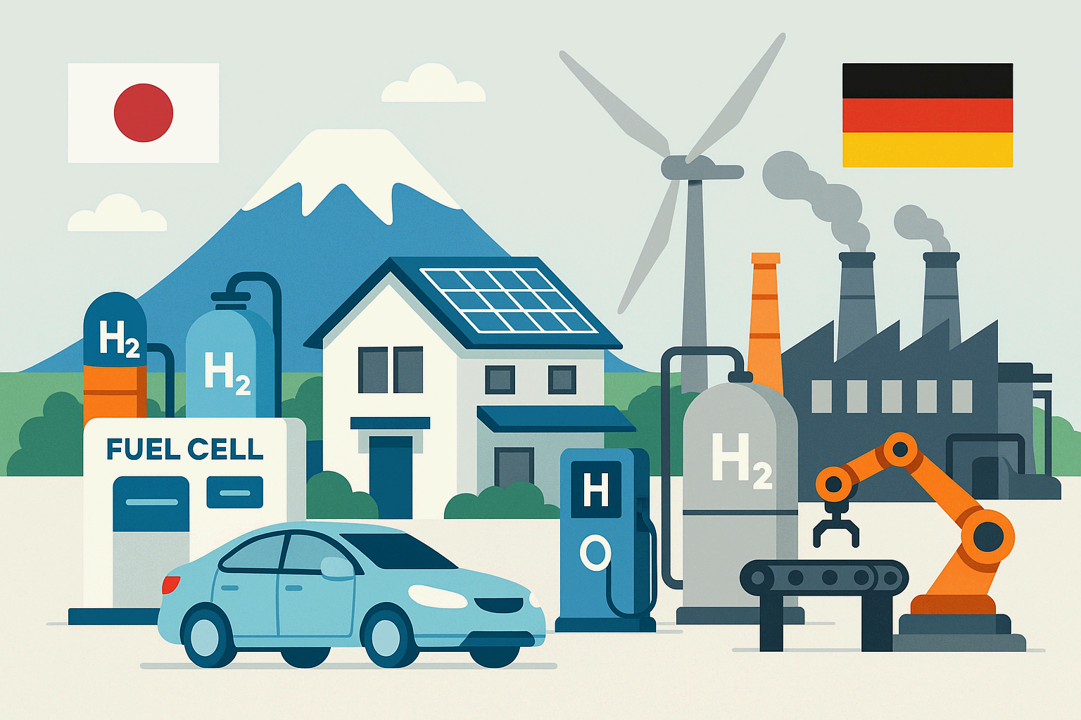 일본·독일의 수소도시 프로젝트 비교