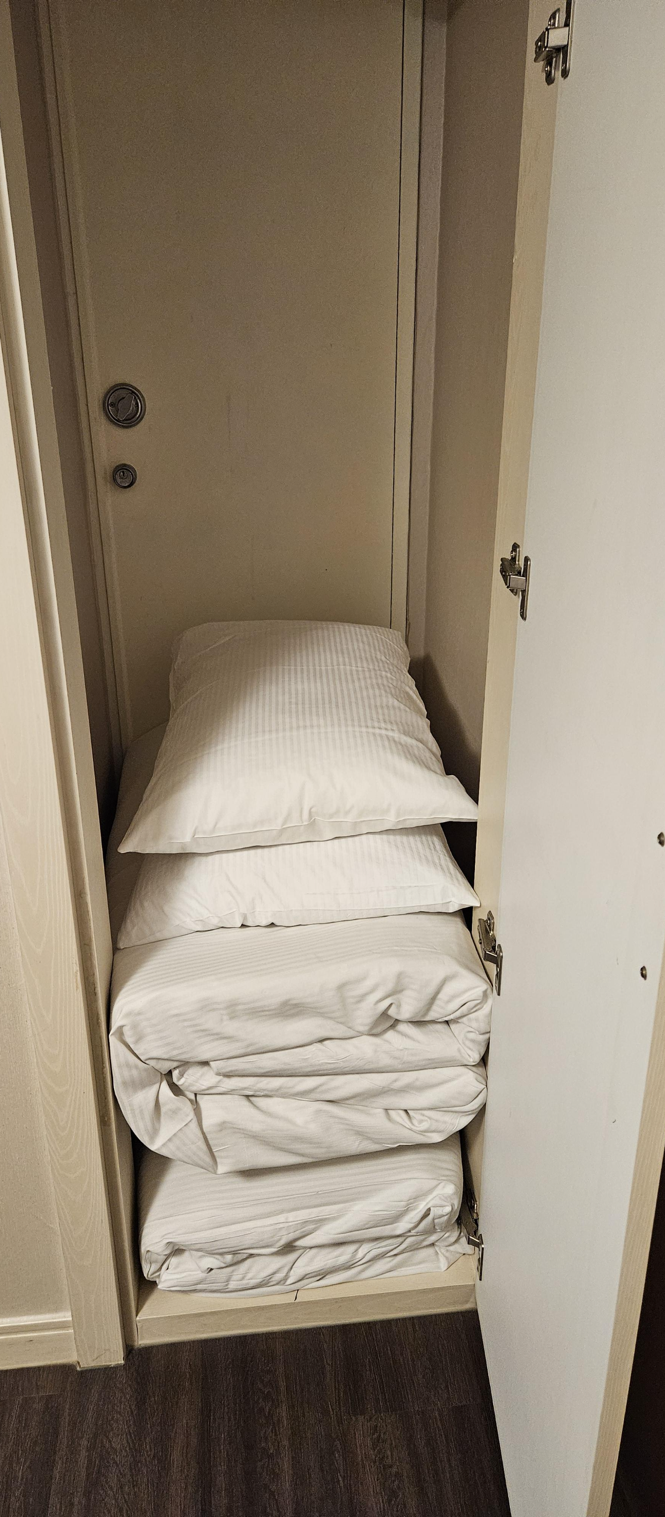 준비된 이불과 베개