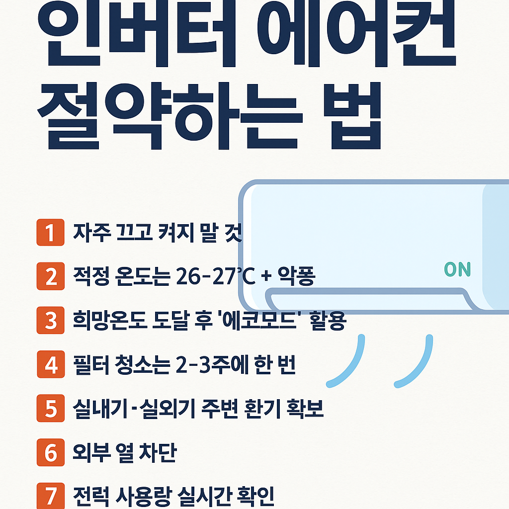 🌬 인버터 에어컨 절약하는 법