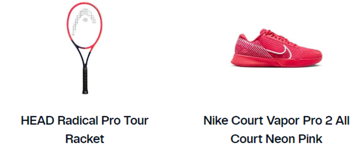 테일러 프리츠 테니스 장비