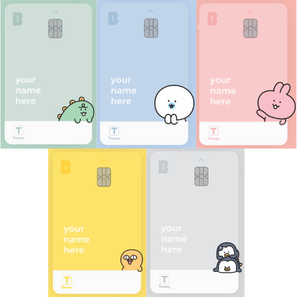 카카오뱅크-미니카드-5가지-카드종류