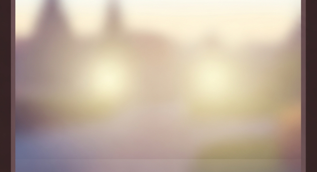 안개 낀 듯 흐릿하고 눈부신 시야를 표현한 그림