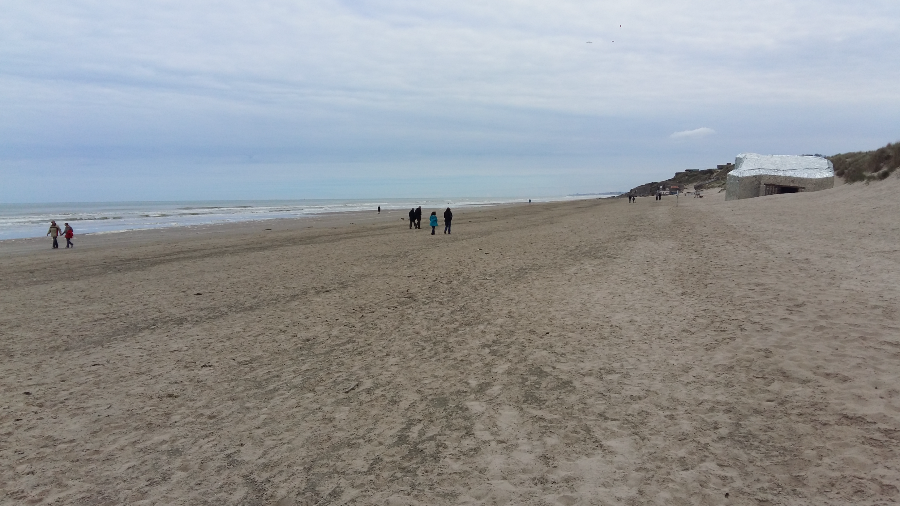 프랑스 됭케르크 해변과 벙커