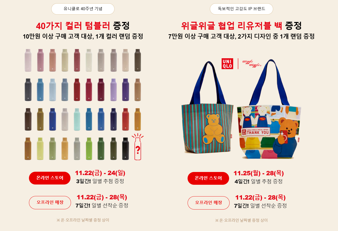 유니클로 감사제