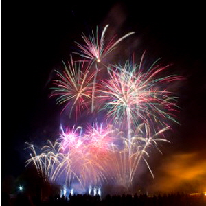 다채로운 불꽃 모양