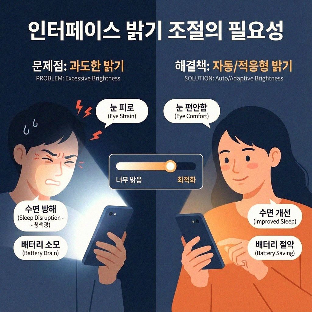 엣지 브라우저 인터페이스 밝기 조절 심층 분석