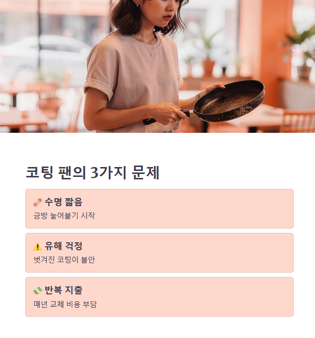 스텐 후라이팬을 찾게 되는 이유