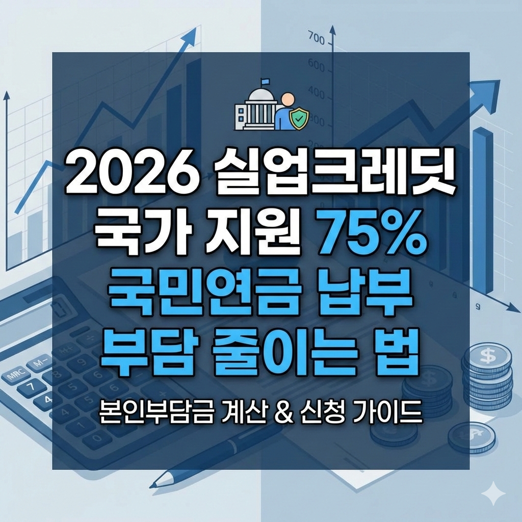 2026 실업크레딧 본인부담금 계산과 지원 혜택 완벽 가이드