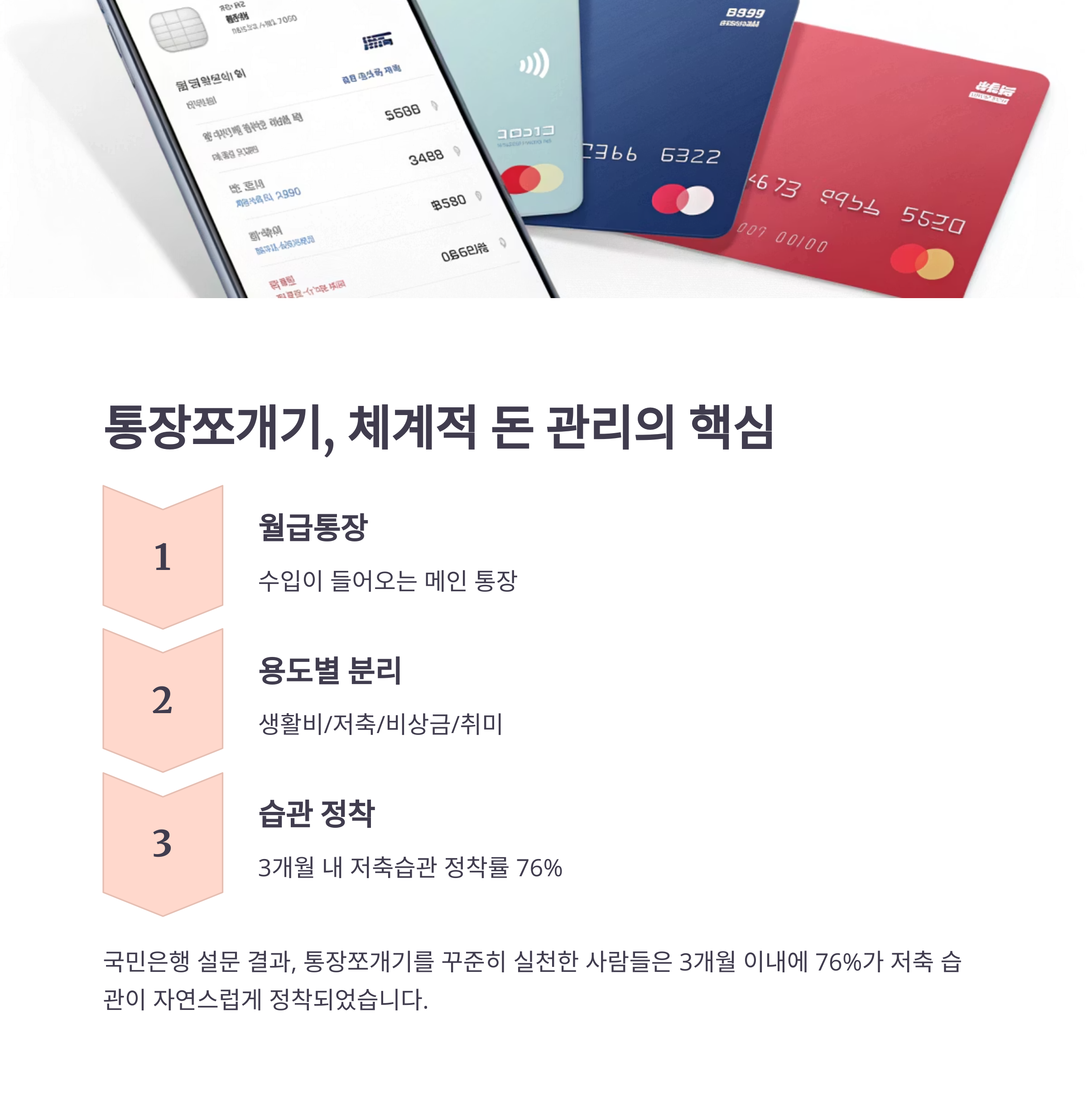 돈 모으는 습관, 통장쪼개기