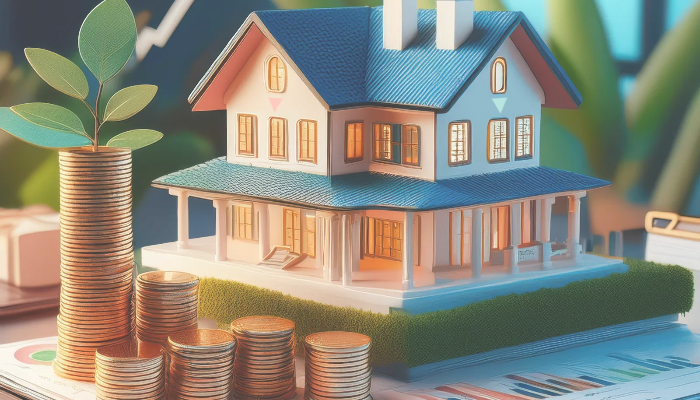 리츠 시장 성장과 전망 상징