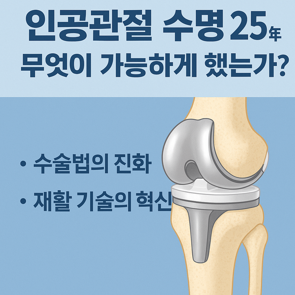 인공관절 수명 25년: 무엇이 가능하게 했는가?