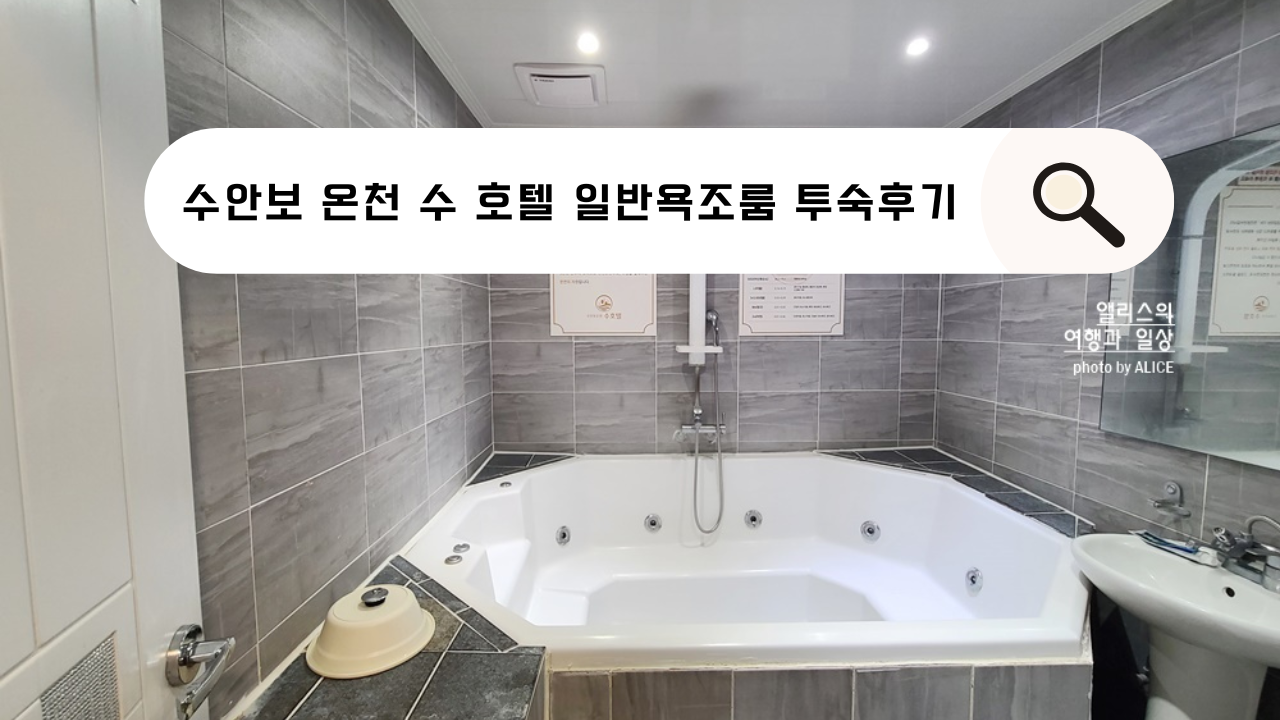 국내 온천여행 수안보 온천 수 호텔 일반욕조룸 투숙후기