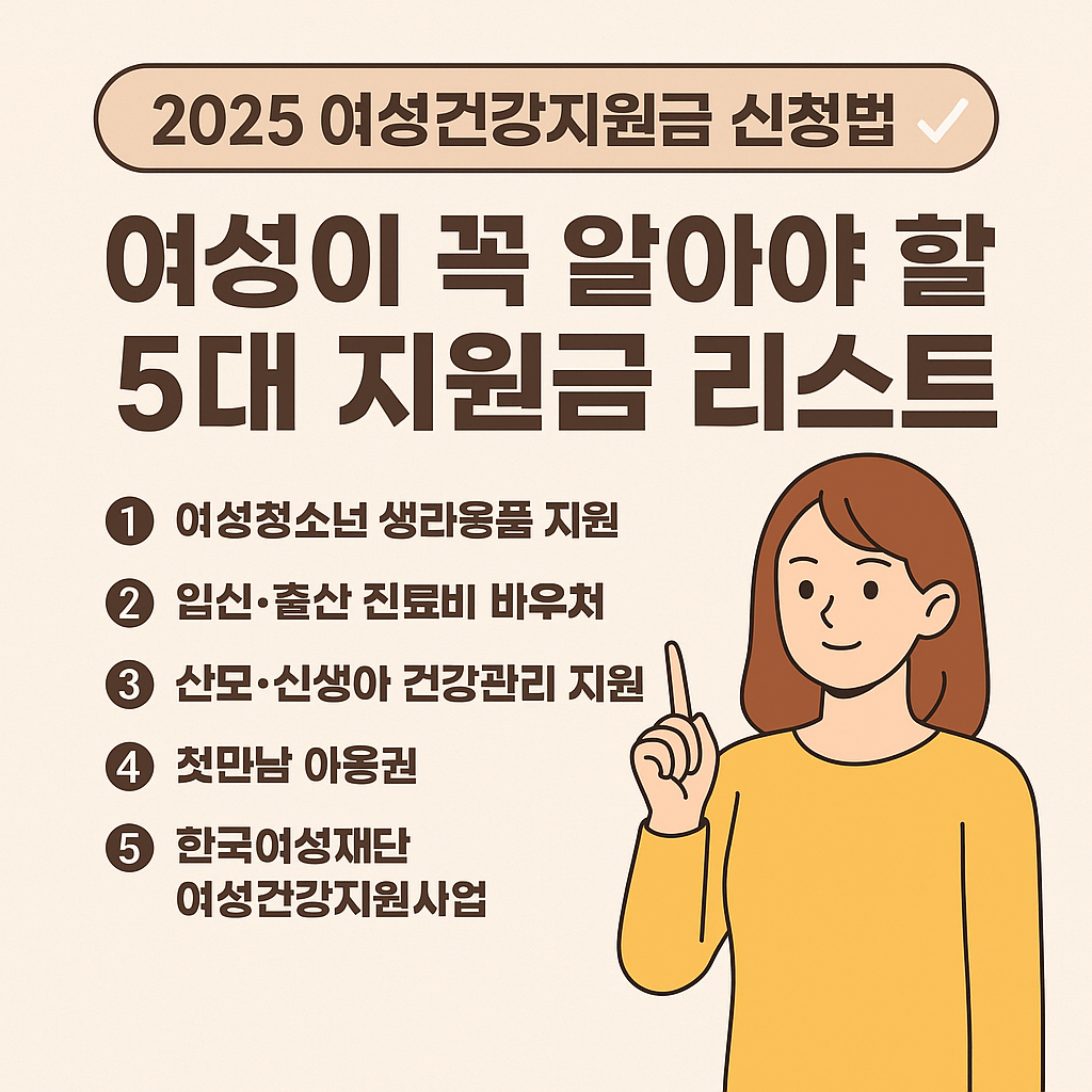 여성건강지원금 신청하기