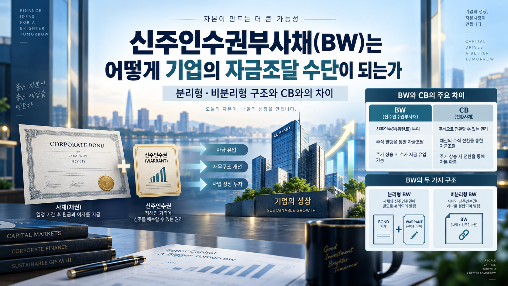 신주인수권부사채(BW) 본문 내용 인포그래픽