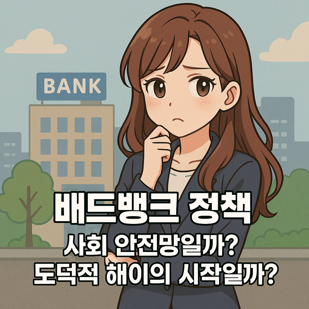 배드뱅크 정책, 사회 안전망일까? 도덕적 해이의 시작일까?