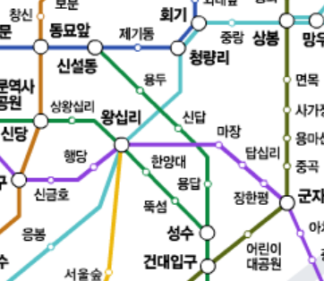 서울 지하철 노선도 크게보기