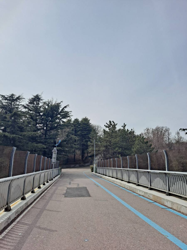 수봉공원 도로 위 다리