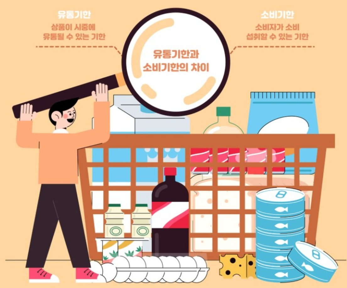 유통기한과 소비기한의 차이점