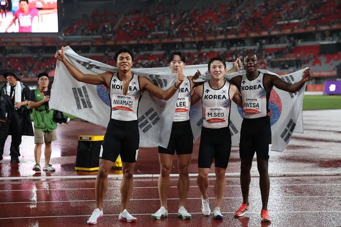 남자 400M 계주 동메달