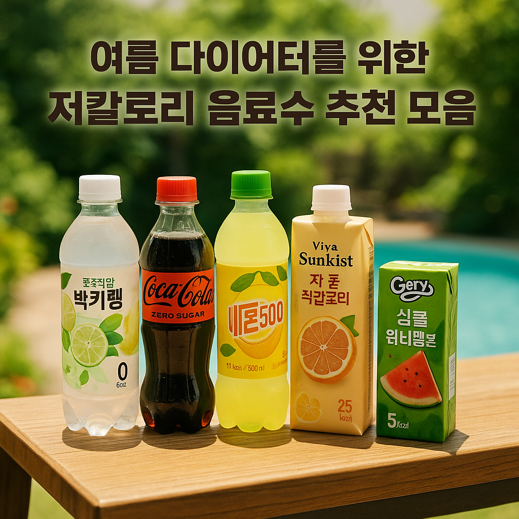 여름 다이어터를 위한 저칼로리 음료수 추천 모음 🥤✨