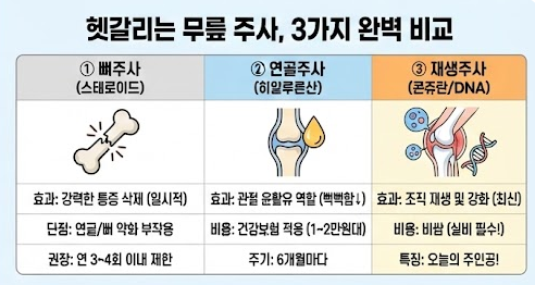 무릎 연골주사(콘쥬란/DNA) 가격 및 실비보험 청구