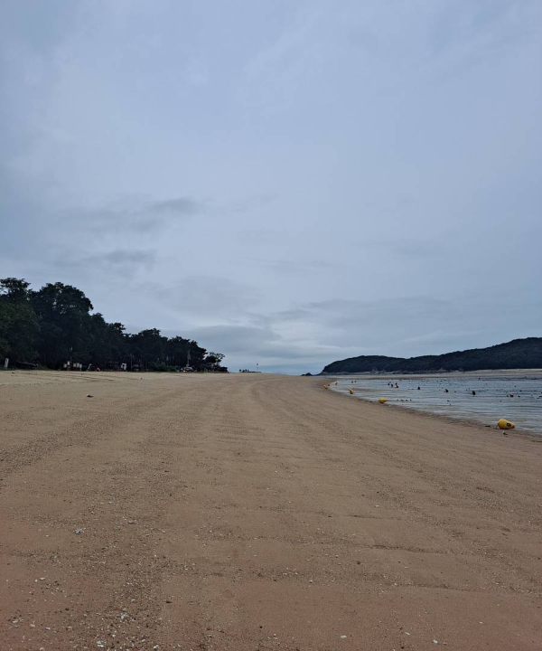 실미도 유원지 백사장