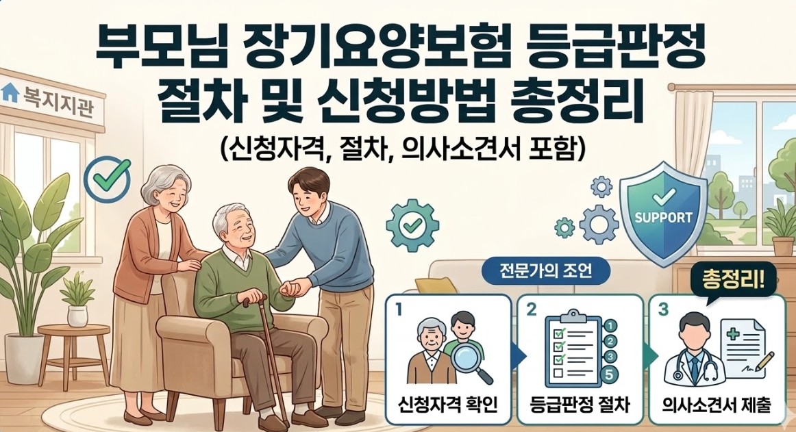 장기요양 보험 신청방법 총정리 포스팅 썸네일사진