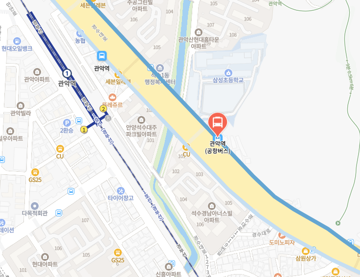 정류장 위치 사진